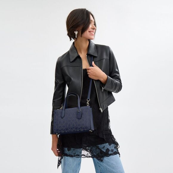 NWT Coach Outlet Nina Small Tote Bag Signature Rivets - Picture 5 of 7